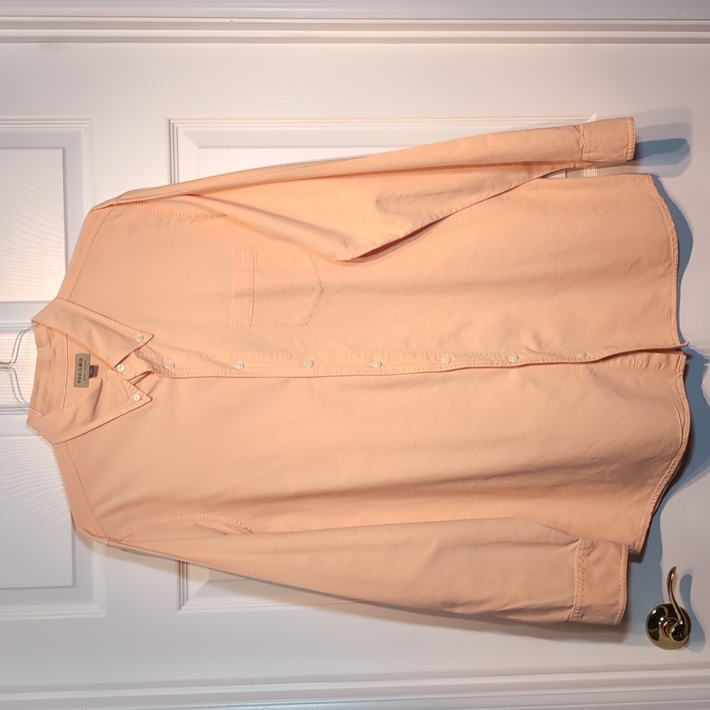 XLT, Long Sleeve Sonoma Button Down Dress Shirt, Peach